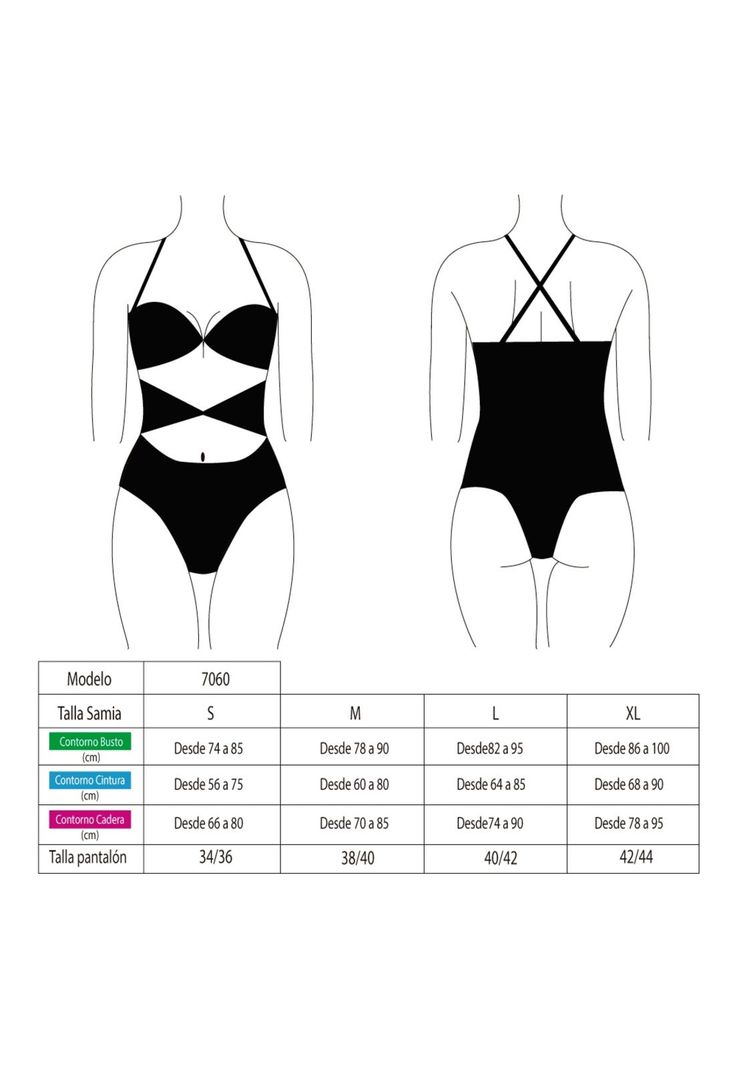 Trikini con doble nudo color azul-3