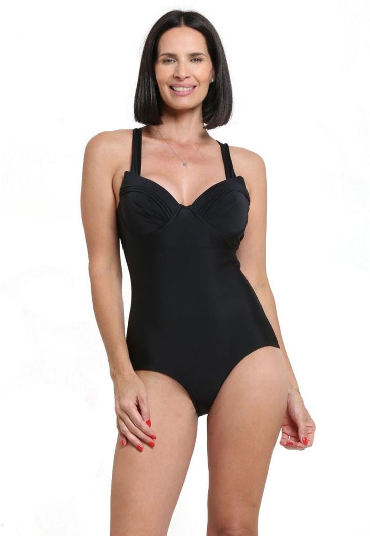 Traje de baño reductor negro-0