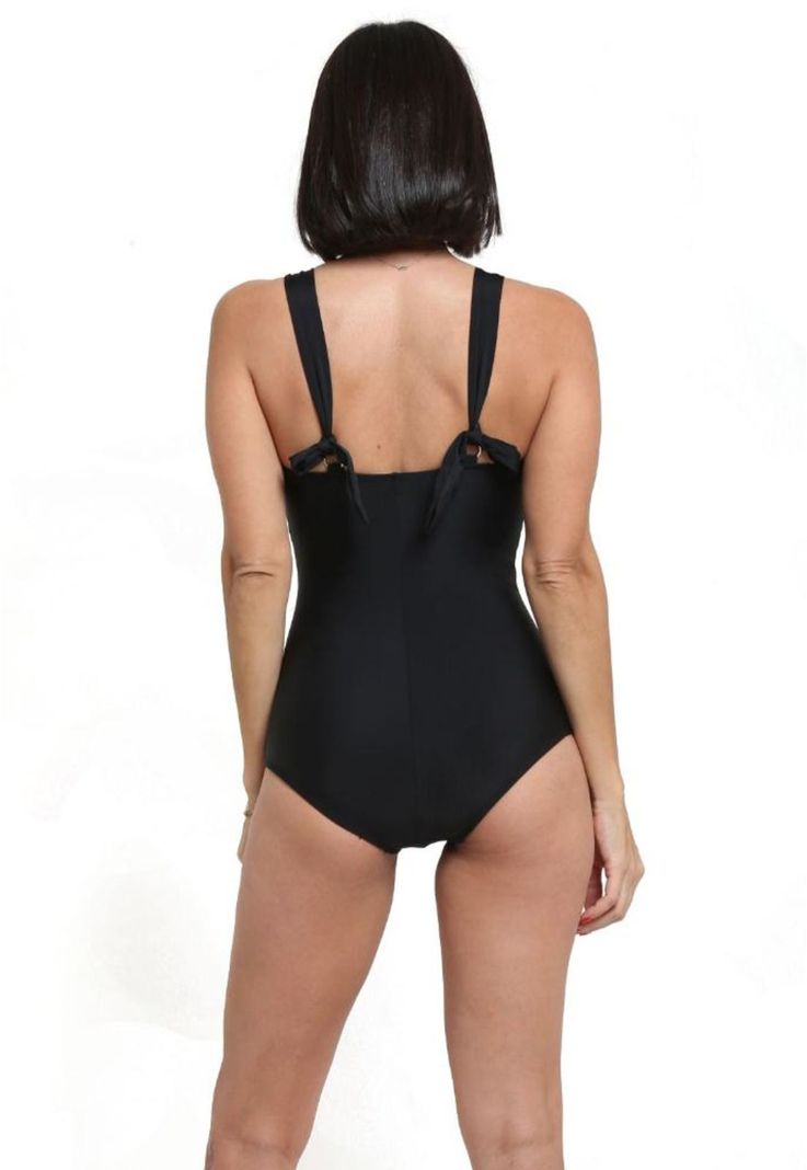 Traje de baño reductor negro-1