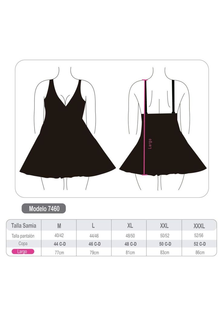 Traje de baño falda negro-4