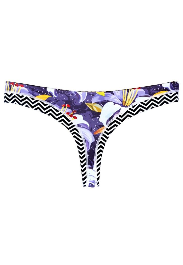 Bikini calzon colaless reversible estampado