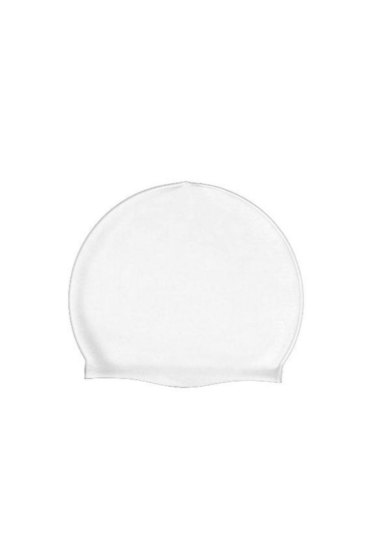 Gorro de natación de silicona blanco-0