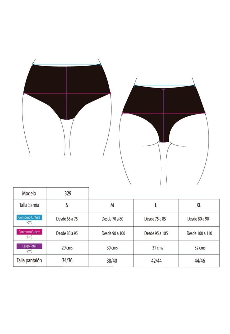 Bikini calzon alto negro-1