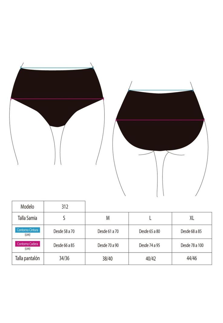 Bikini calzón tiro alto color rojo-1
