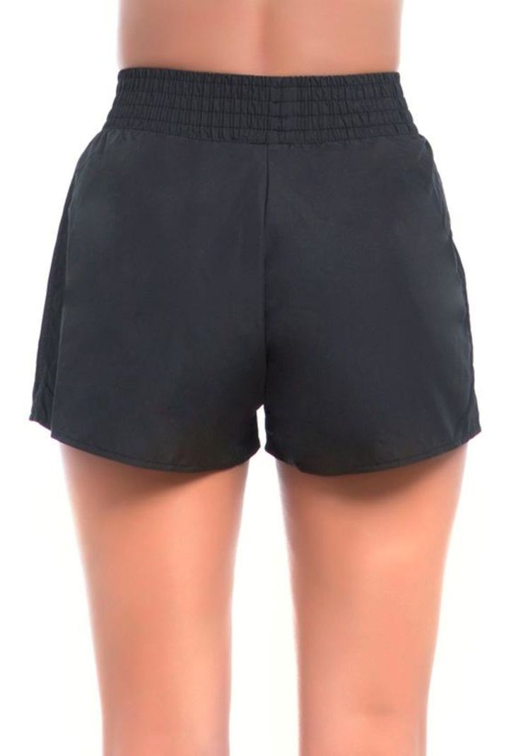 Short de natación negro mujer-1
