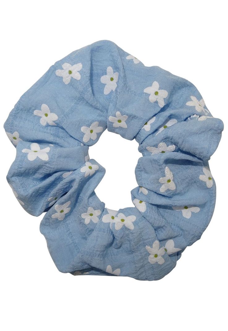Colet con flores azul-0