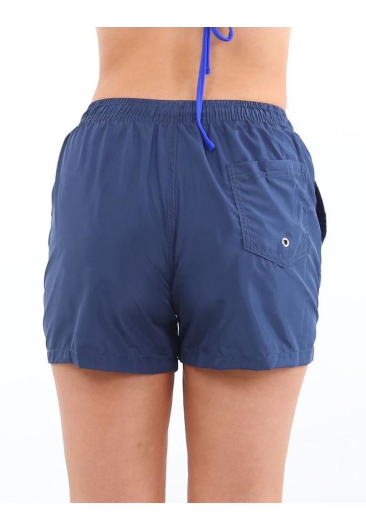 Traje de baño short corto azul marino-2