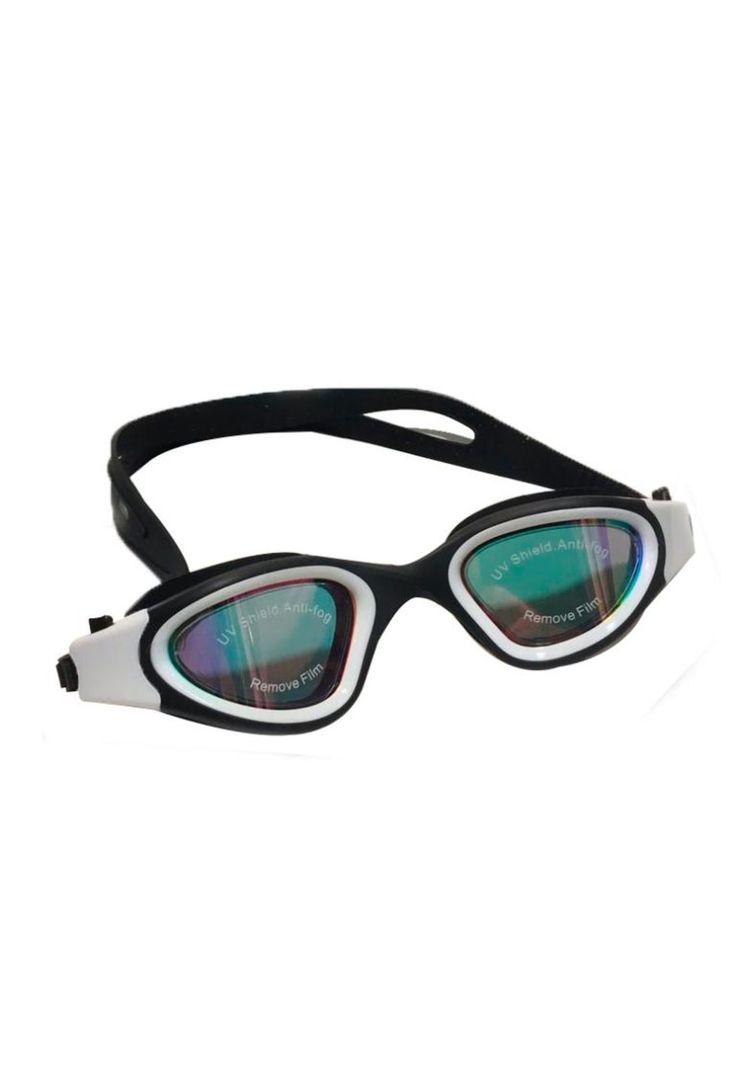 Lentes de natación espejados blanco-0