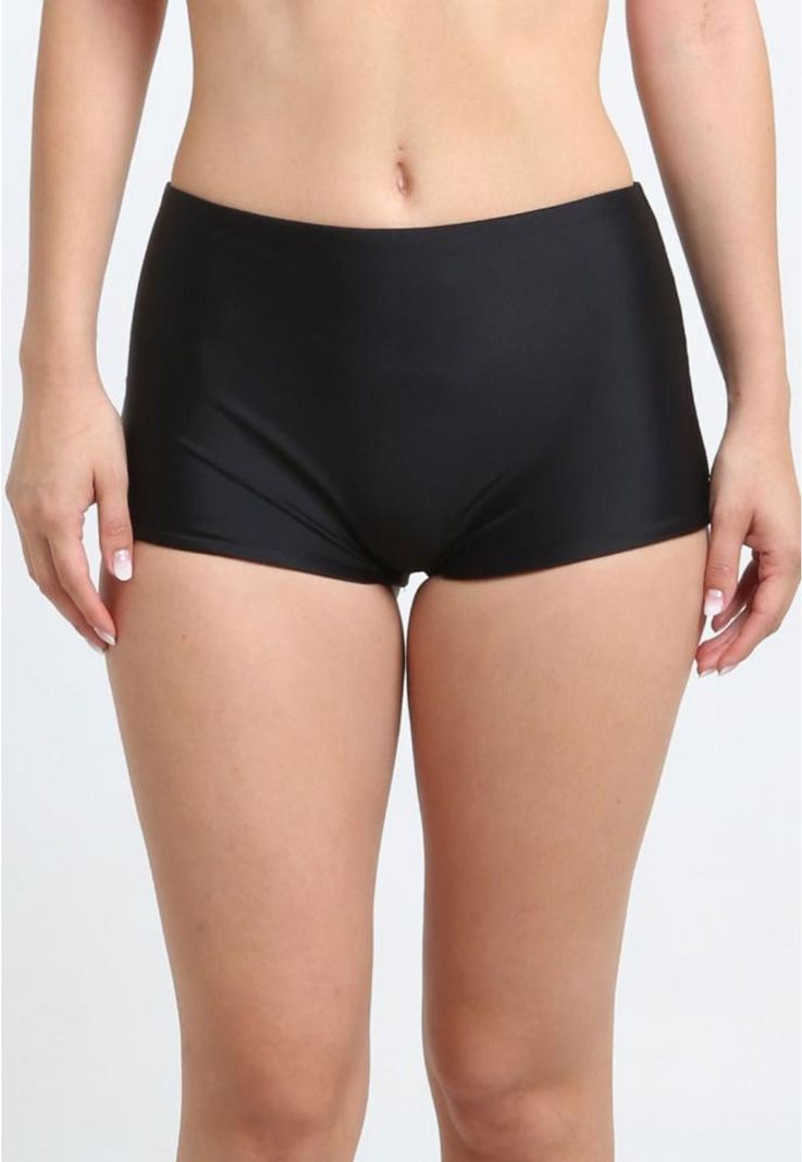 Hot pant tiro alto negro-0