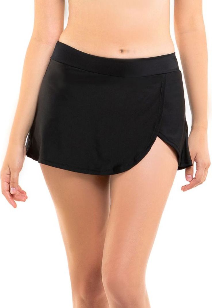 Bikini calzón falda negro-0