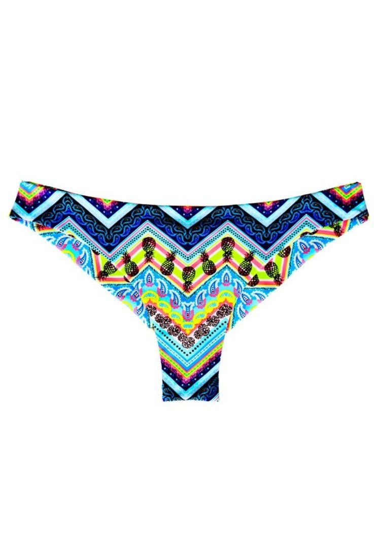 Bikini calzon tanga costura invisible est azul