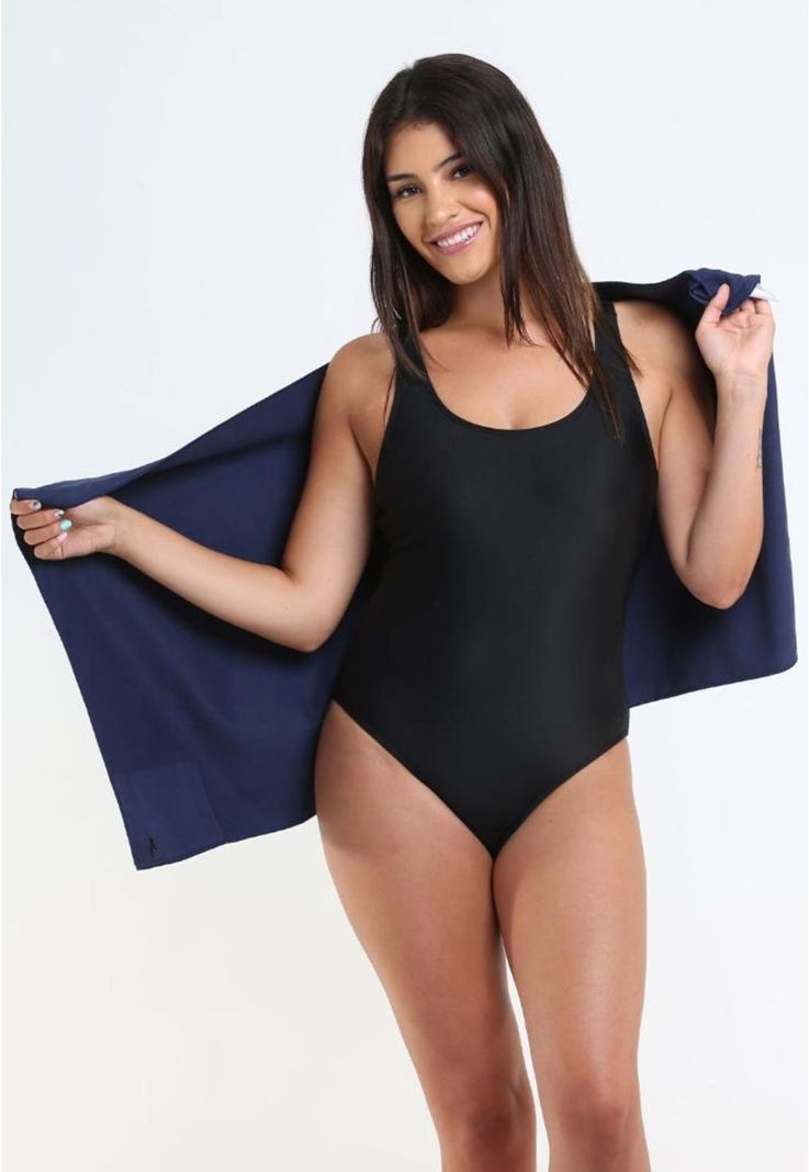 Toalla de microfibra chica 100 x 50 cm azul marino-1
