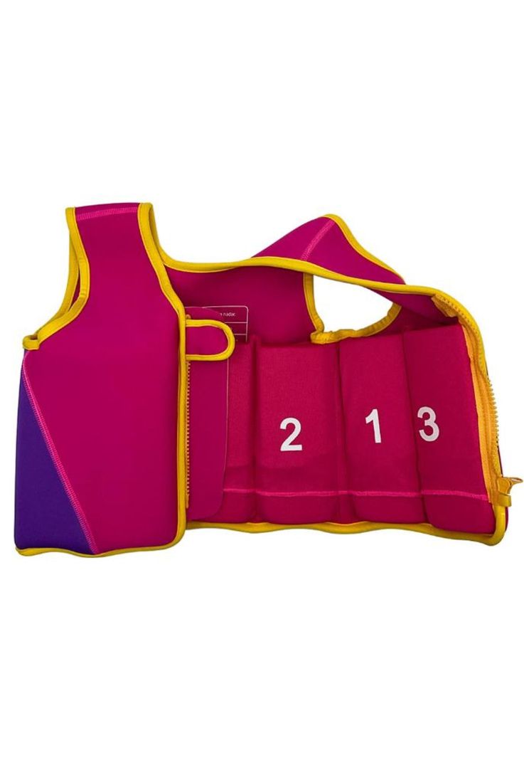 Chaqueta flotador fucsia niña-2