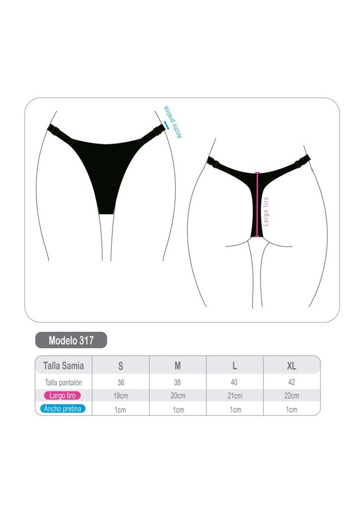 Bikini colaless ajuste lateral negro-3
