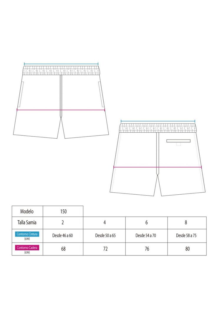 Traje de baño morado short niño-1