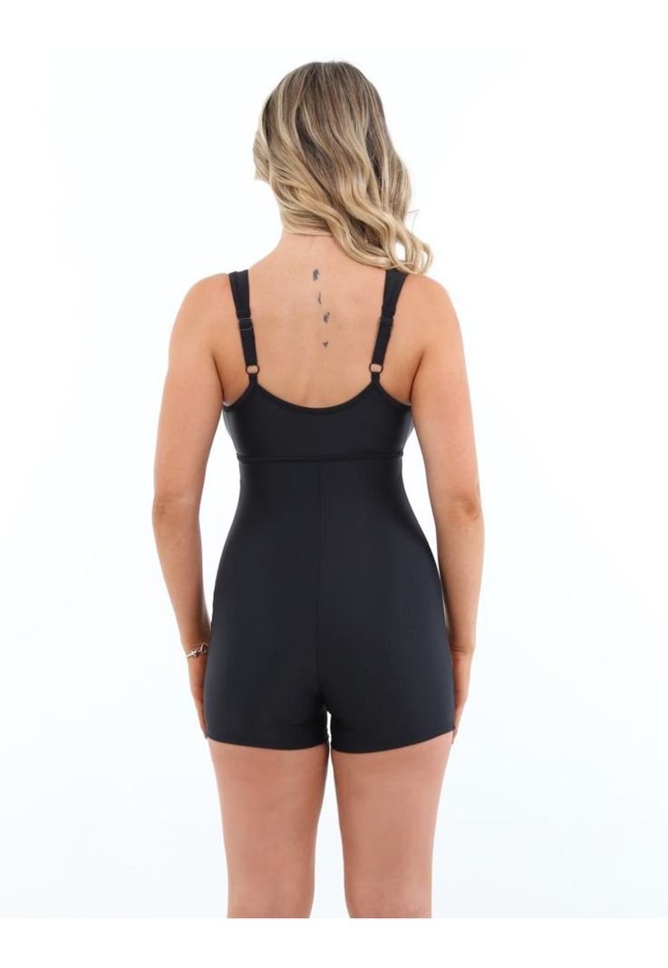Traje de baño deportivo con piernas negro-2