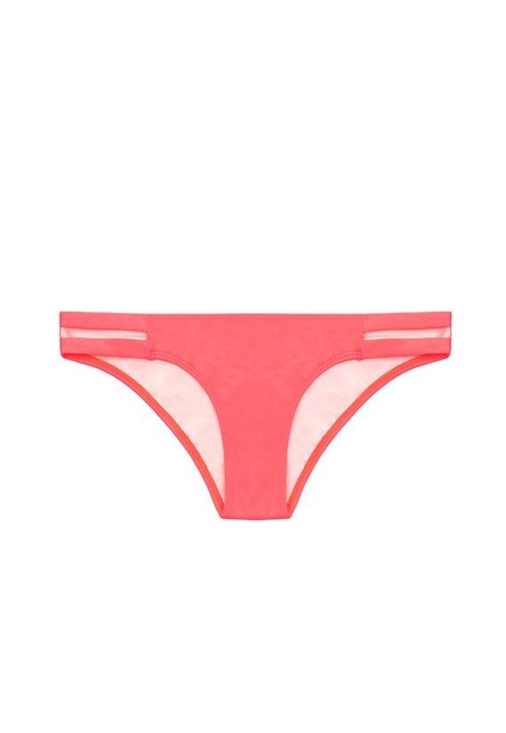 Bikini calzon con calados laterales naranja