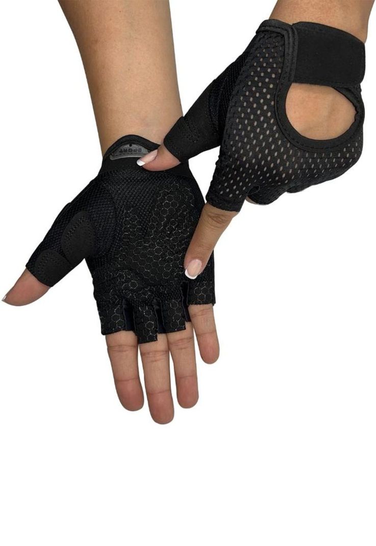 Guantes deportivos negros-0