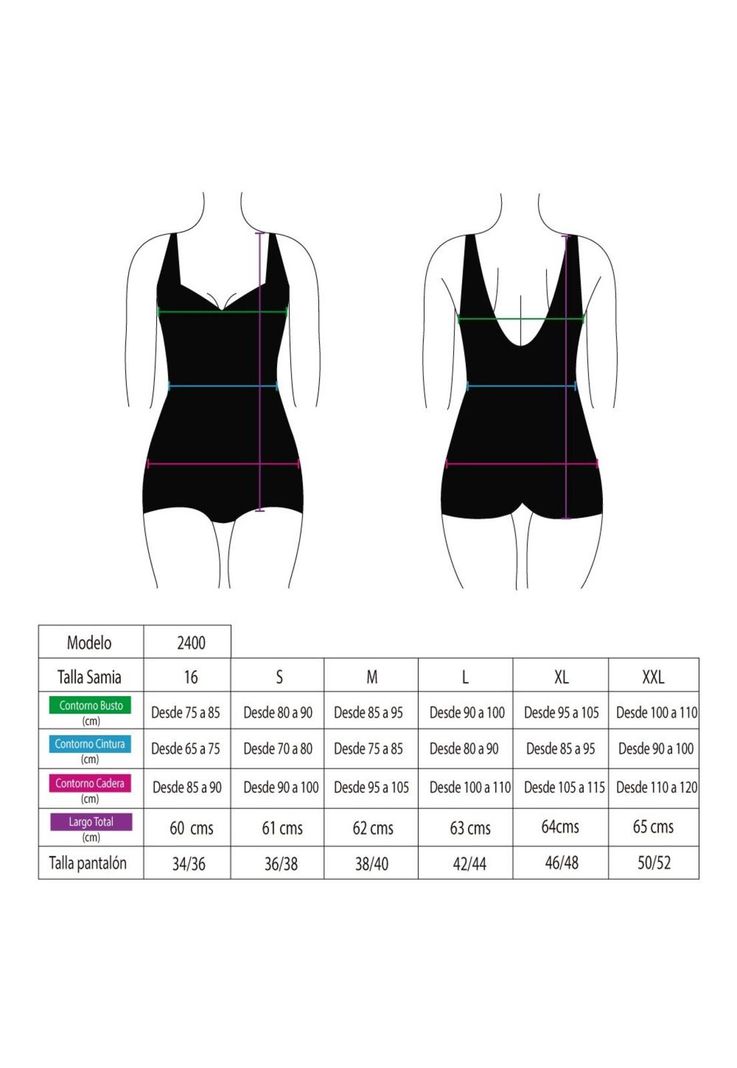 Traje de baño natación pierna corta negro-3