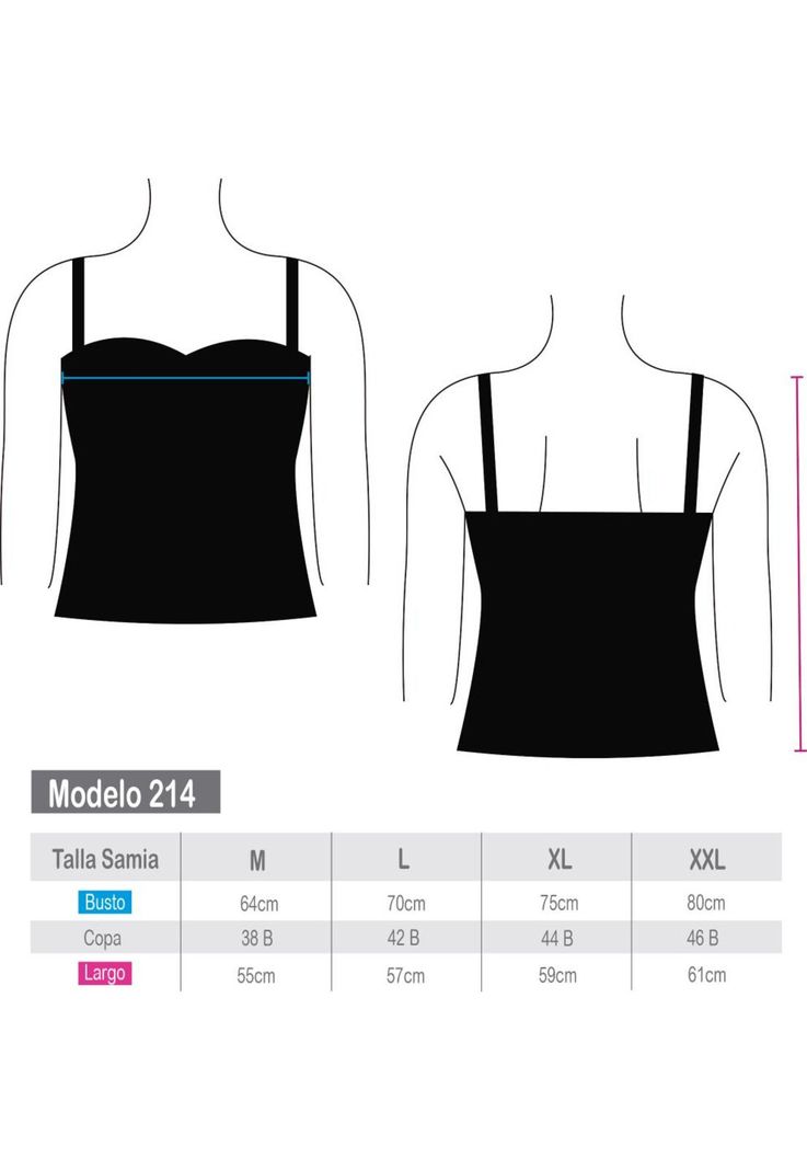 Polera tankini amarras estampado azul-3