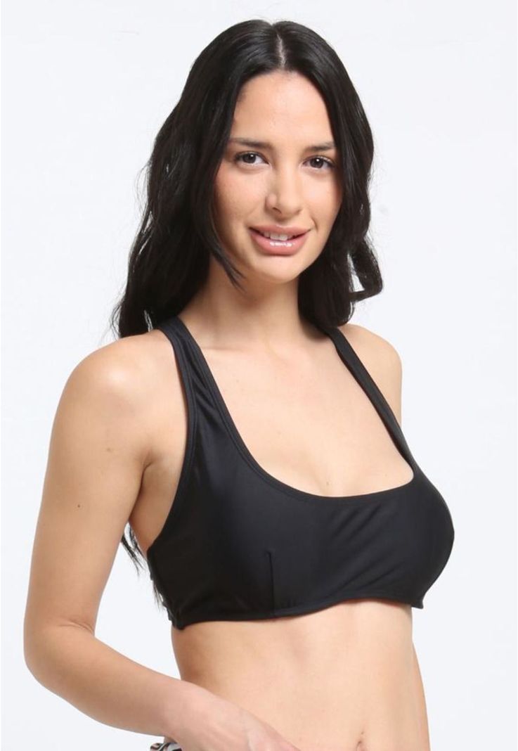 Bikini basico copa C negro