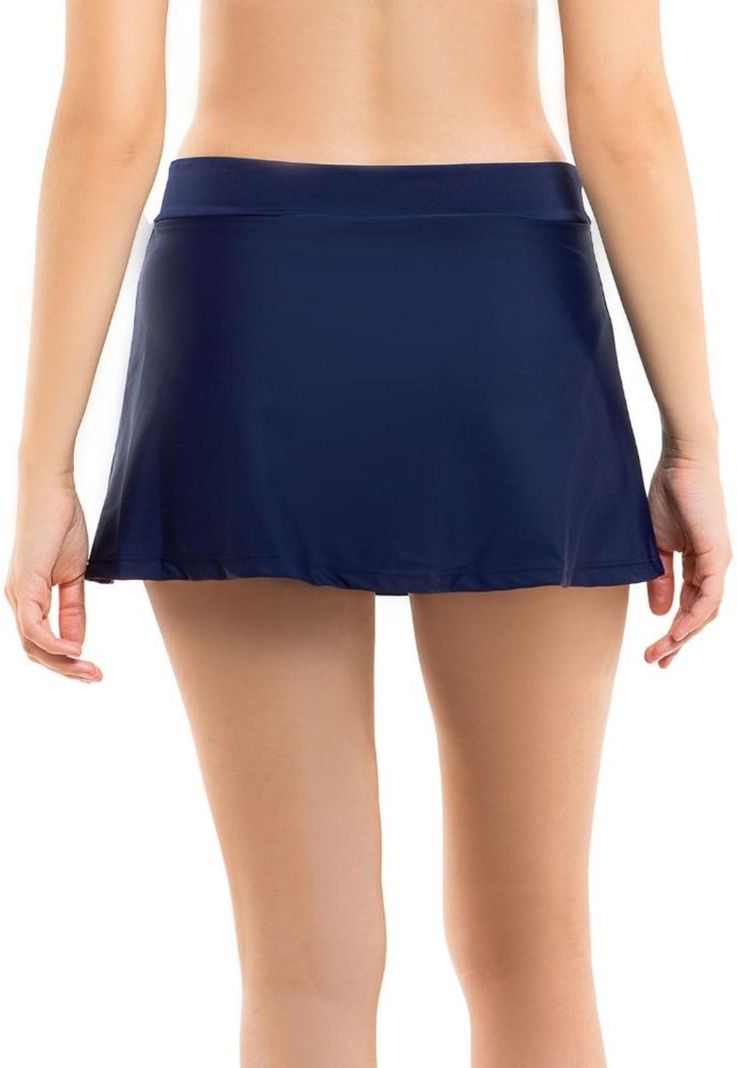 Bikini calzón falda azul marino-1