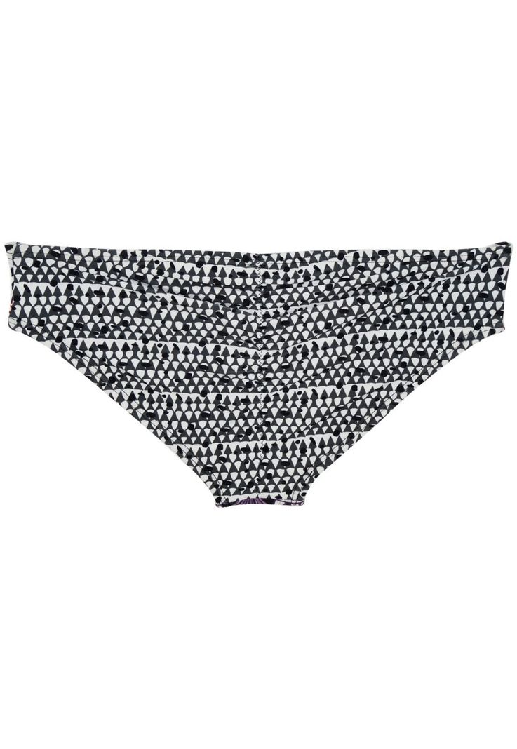 Calzón bikini con pinza estampado negro-1