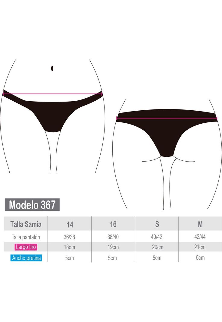 Calzón bikini con pinza estampado negro-2