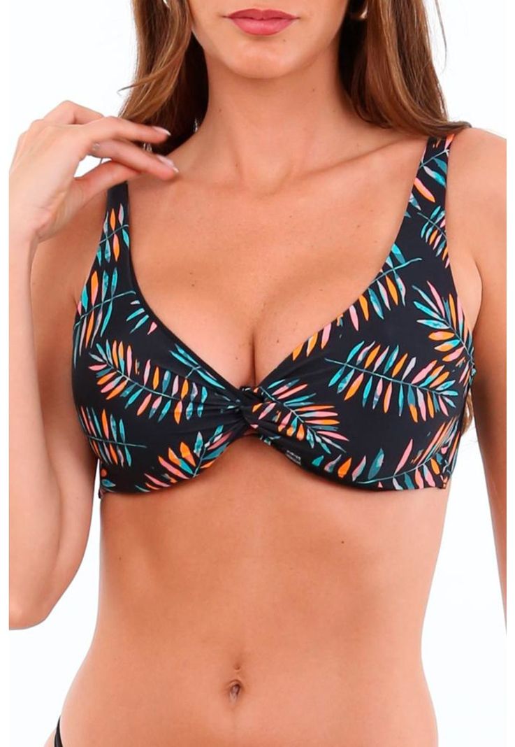 Bikini tiras removibles strapless color negro-4