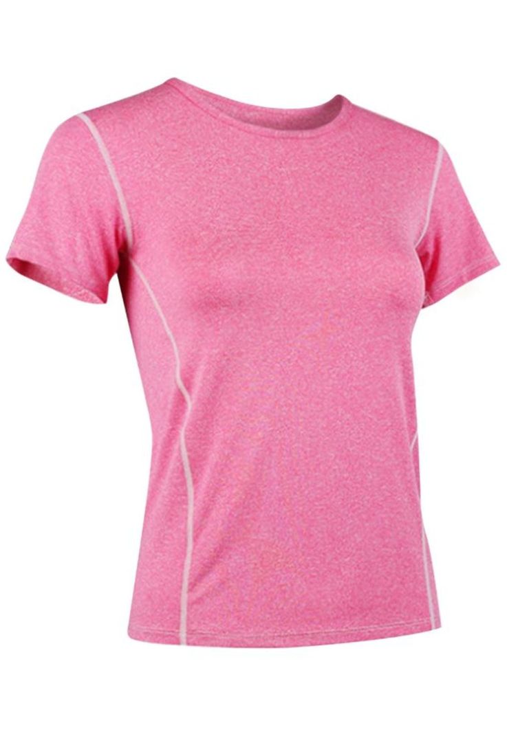 Polera deportiva básica rosada-0