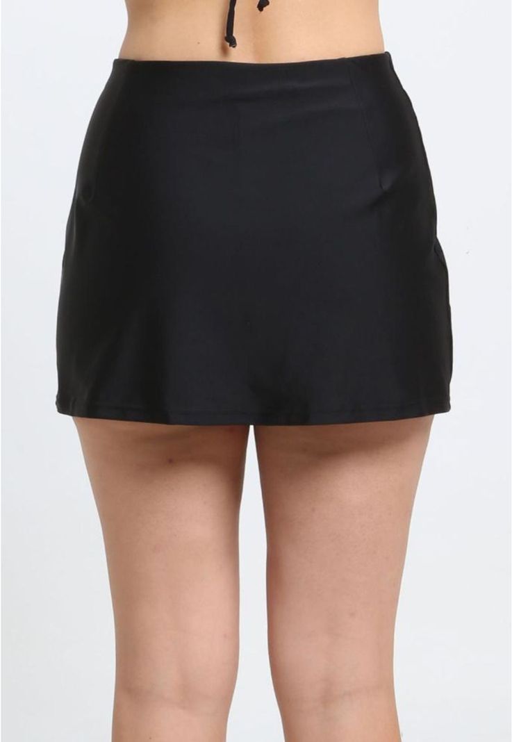 Bikini short falda negro-3