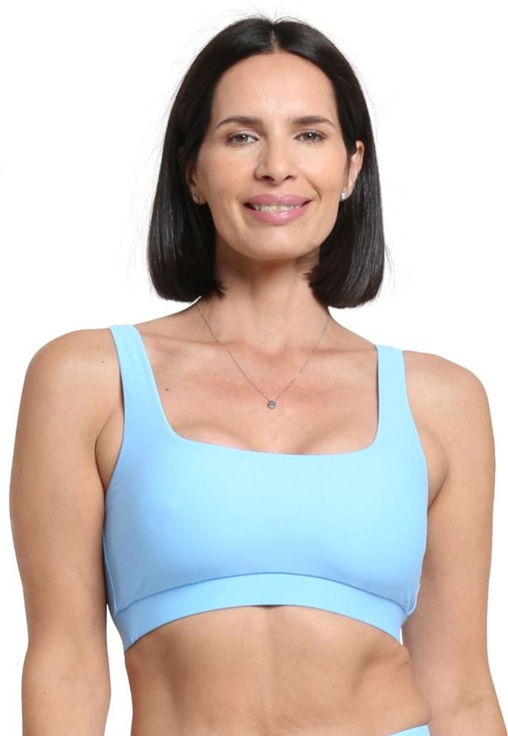 Bikini peto basico celeste