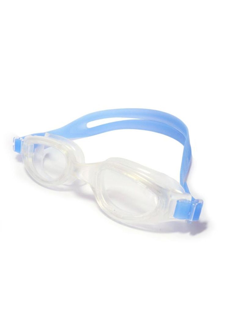 Lente para natación con correa de silicona azul-3