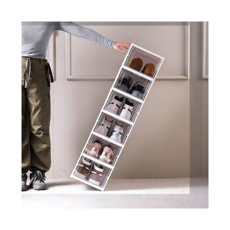 Zapatera Plegable 6 Niveles Una Pieza Firme Sin Instalación-3