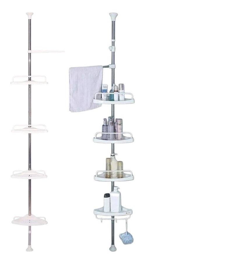 Estante Esquinero Para Baño Regulable-0