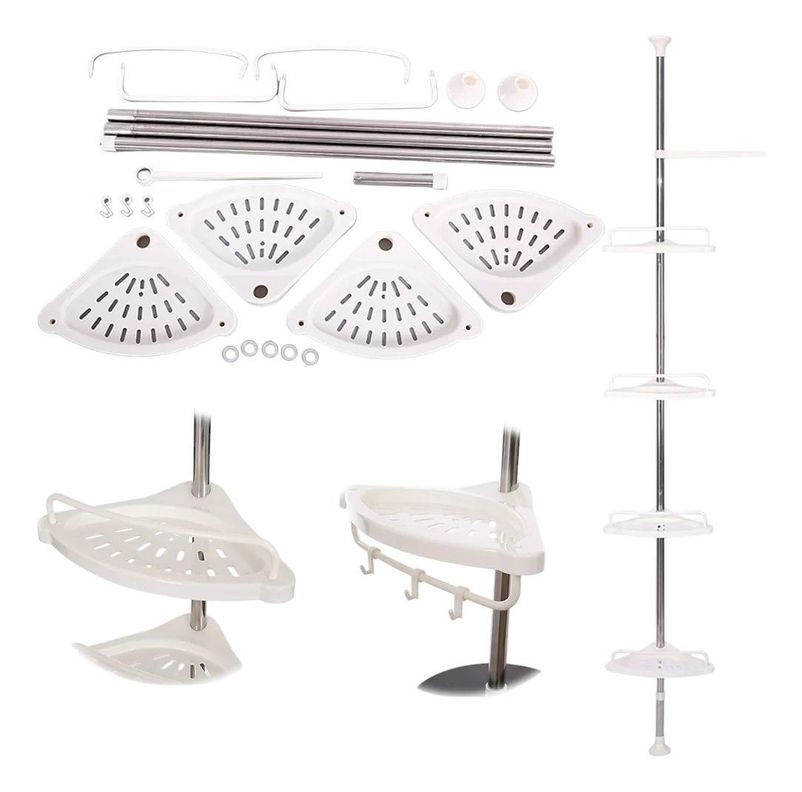 Estante Esquinero Para Baño Regulable-1