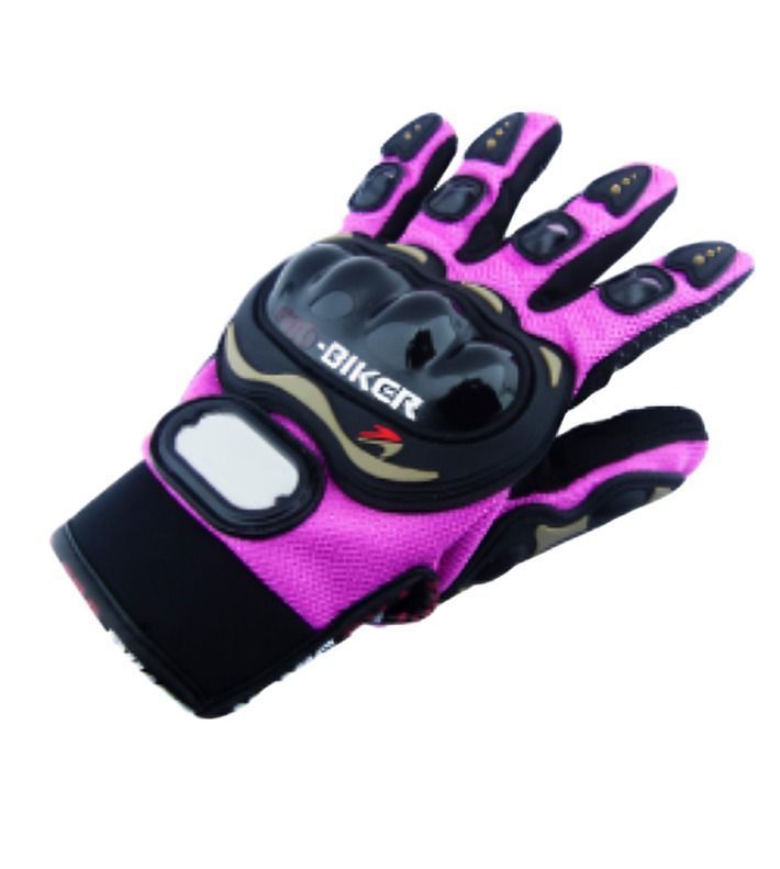 GUANTE PARA MOTO PROBIKER TOUCH MCS-01 TELA CON PROTECCIONES ROSA-1