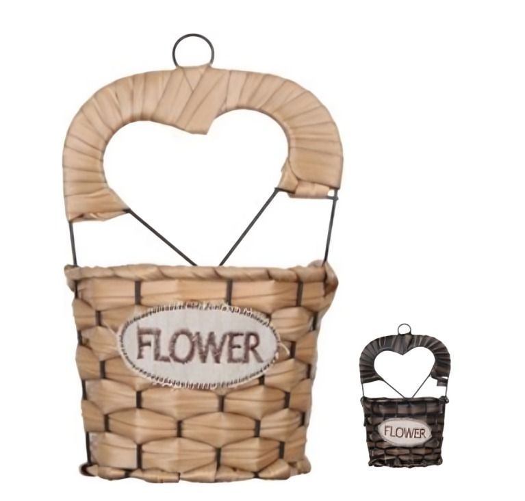 CESTA CANASTO DE MIMBRE DECORATIVO 24x16CM 50009-0