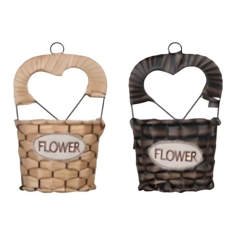 CESTA CANASTO DE MIMBRE DECORATIVO 24x16CM 50009-1