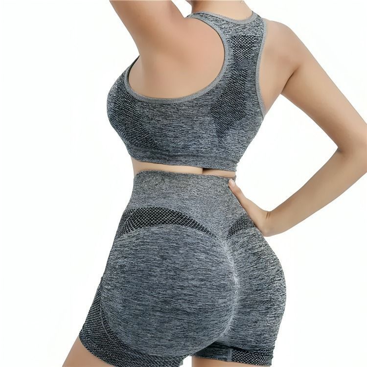 Conjunto Deportivo Para Gym Yoga Peto Y Short Levanta Gluteo-0