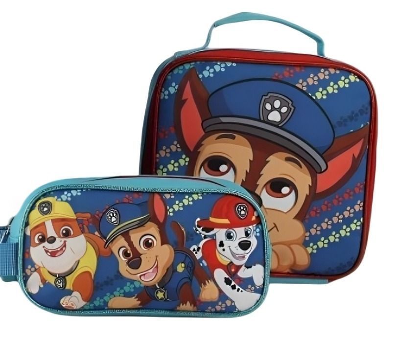 Mochila escolar set de 3 piezas (mochila + estuche  + lonchera) Disney turquesa-1