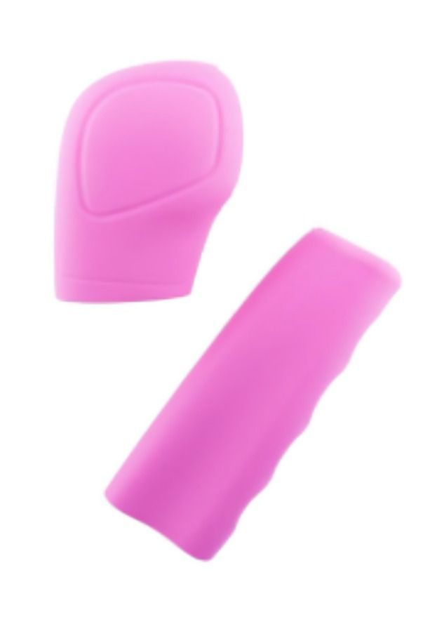 CUBRE VOLANTE SILICONA PARA AUTO SET X 3 PCS ROSADO-0