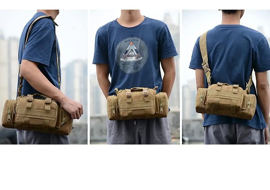 Banano Táctico Militar Outdoor Sistema Molle Bolso Riñonera-3
