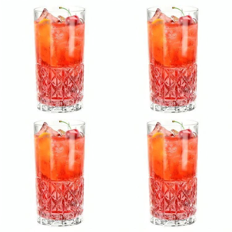SET 4 VASOS MIX DRINKS VINTAGE GLASSO-1