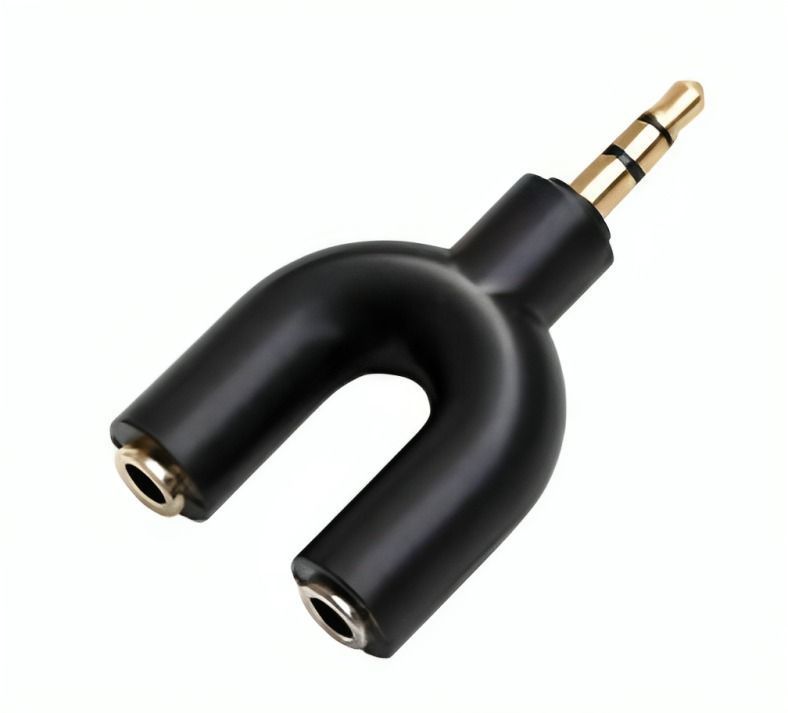 ADAPTADOR Aux 3.5MM MACHO A 2 Aux 3.5 HEMBRA