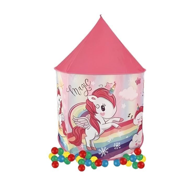 CARPA CASTILLO UNICORNIO C/50 PELOTAS-0