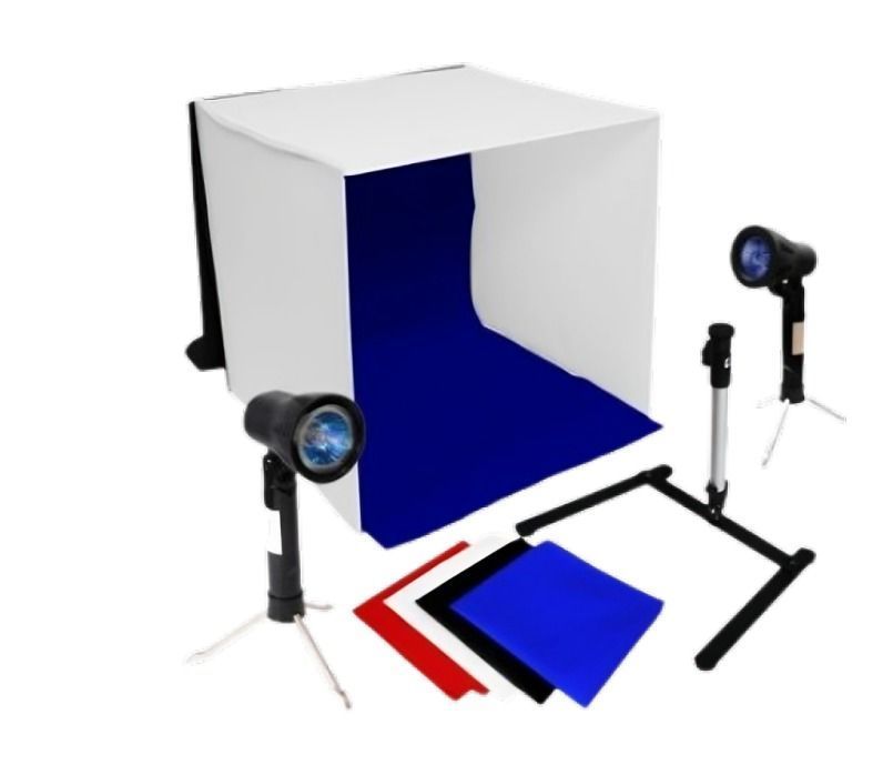 Set Estudio Fotográfico Profesional Portátil Con Accesorios-1