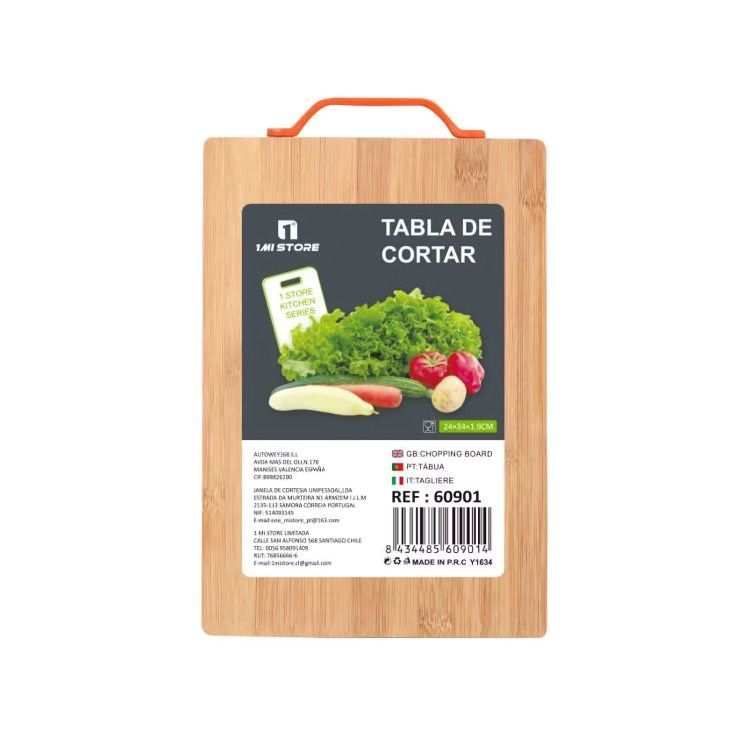 Tabla De Madera Con Mango Para Picar Carne Y Verduras-0