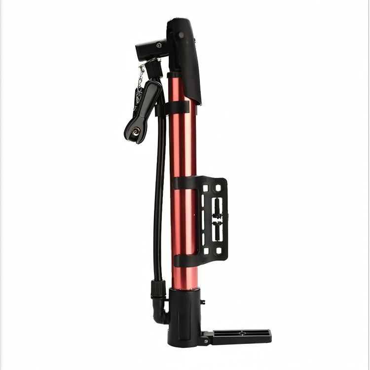 Bombin de Bicicleta Alta Presion Rojo-0