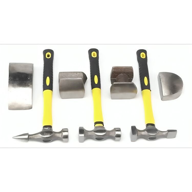 Kit Desabollador Martillo Set 7 Piezas Reparación Carrocería-1